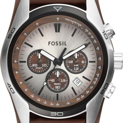 Fossil Coachman Men's Watch with Genuine Leather Bracelet Cuff